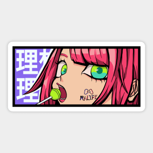 Lolipop Girls Anime Character Sticker